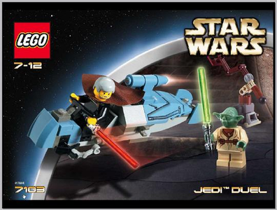 LEGO Set-Jedi Duel-Star Wars / Star Wars Episode 2-7103-1-Creative Brick Builders